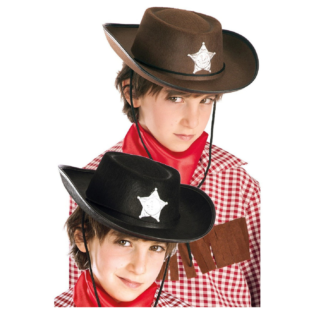 Carnival Toys - Chapeau de Cowboy pour Enfants Parfait pour le Jeu Imaginatif et les Aventures de Jeu de Rôle - Professions Imaginaires et Jeu de Rôle