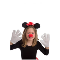 Carnival Toys - Minnie Mouse Dress Up Set With Headband Gloves And Nose For Fun Pretend Play - Pretend Professions And Role Playing
