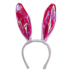 Carnival Toys - Jeux d'imitation - Serre-tête oreilles de lapin - Rose Blanc - 3 Ans+