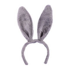 Carnival Toys - Jeux d'imitation - Serre-tête oreilles de lapin gris - Adulte