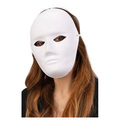 Carnival Toys - Jeux d'imitation - Masque à peindre grand - Blanc - 6 Ans+ - Créativité DIY