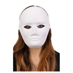 Carnival Toys - Jeux d'imitation - Masque à peindre grand - Blanc - 6 Ans+ - Créativité DIY