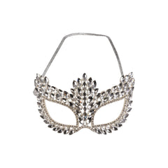 Carnival Toys - Silver Mask with Gems - Pretend Professions & Role Playing
