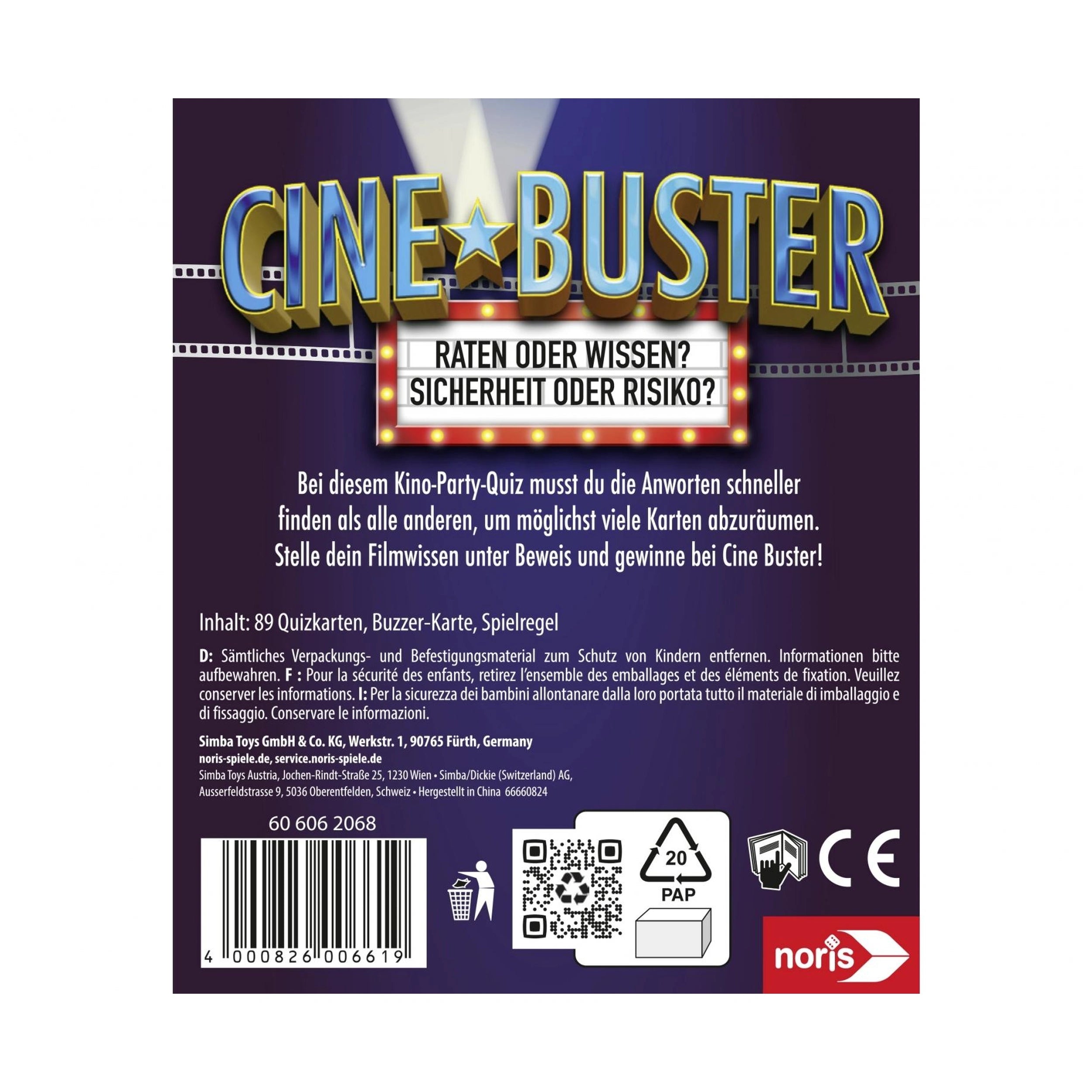 Cine Buster - Film and TV Guessing Game - Board Games