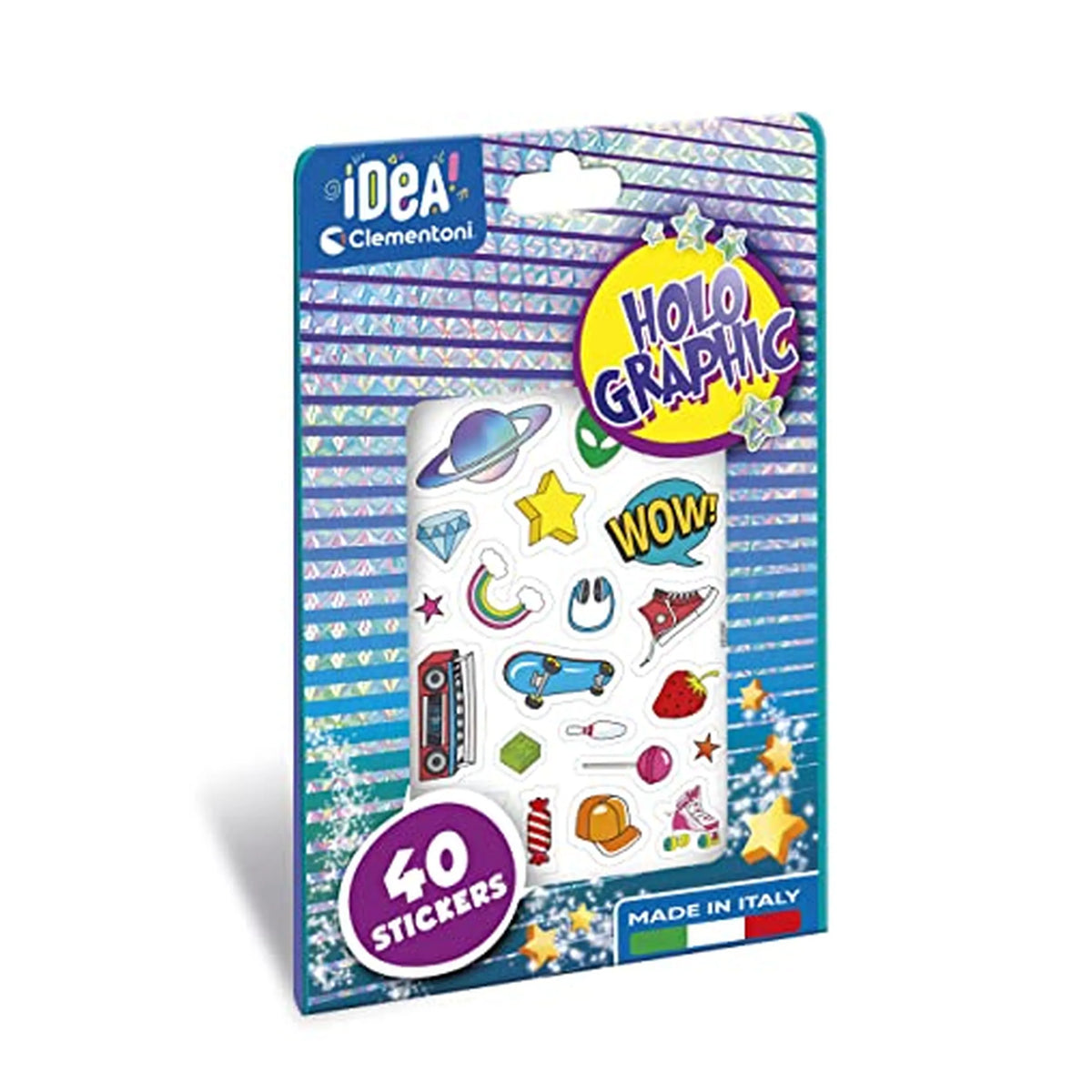 Clementoni Idea - 40 Holo Graphic Stickers