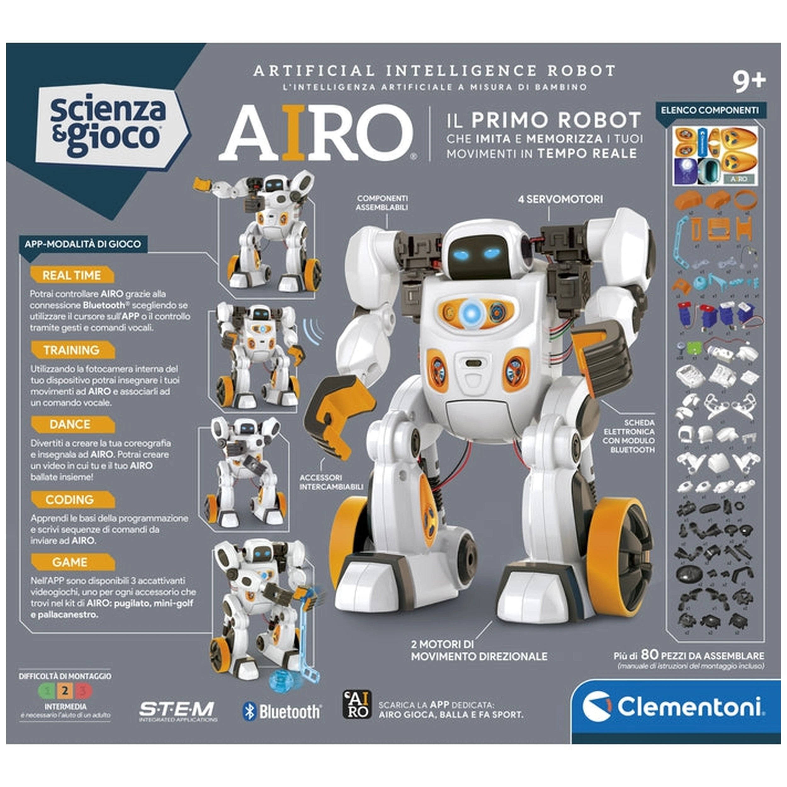 Clementoni - AIRO-STEM-Jouets Robotiques