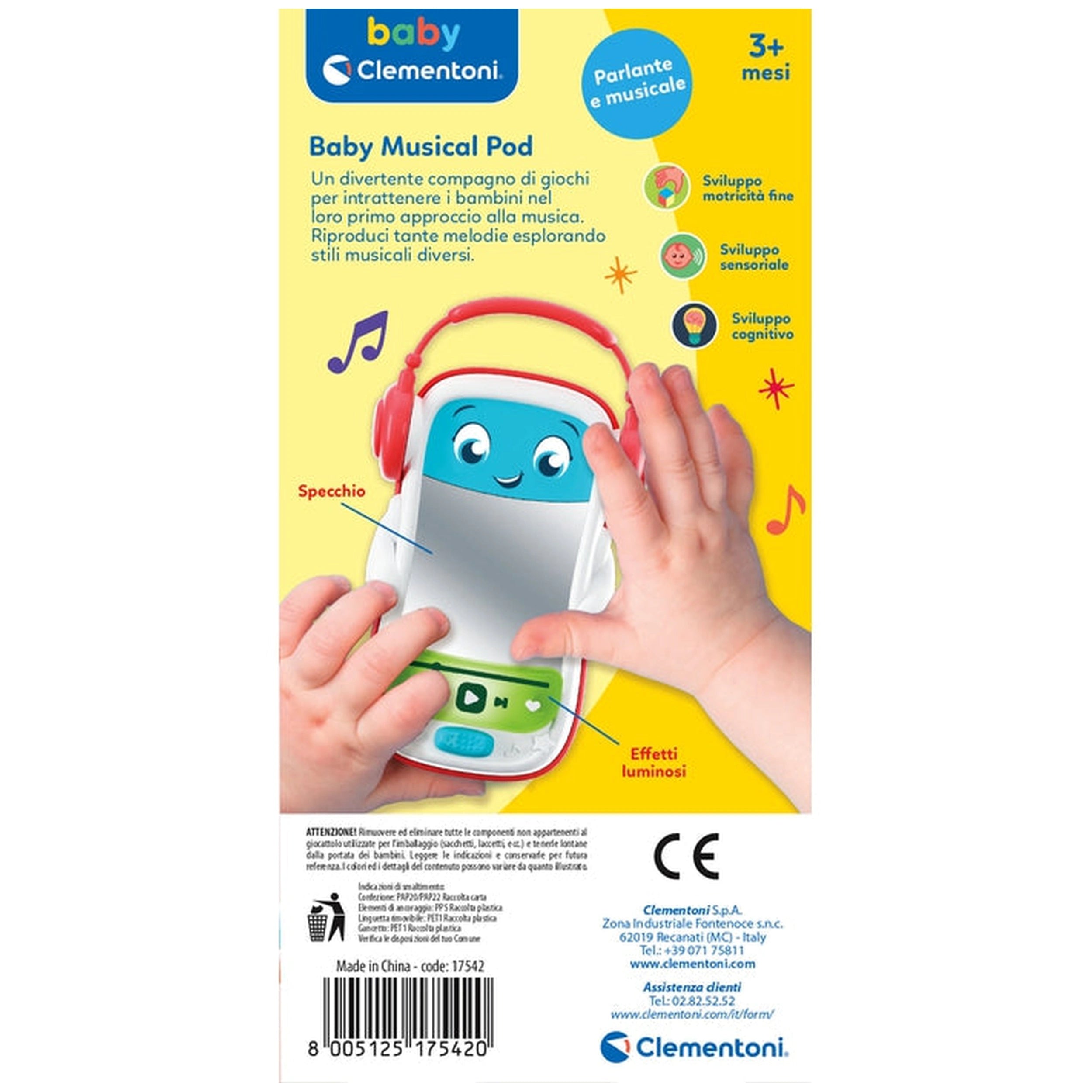 Clementoni - Baby-Musical-Pod - Jouets d'activité pour bébés