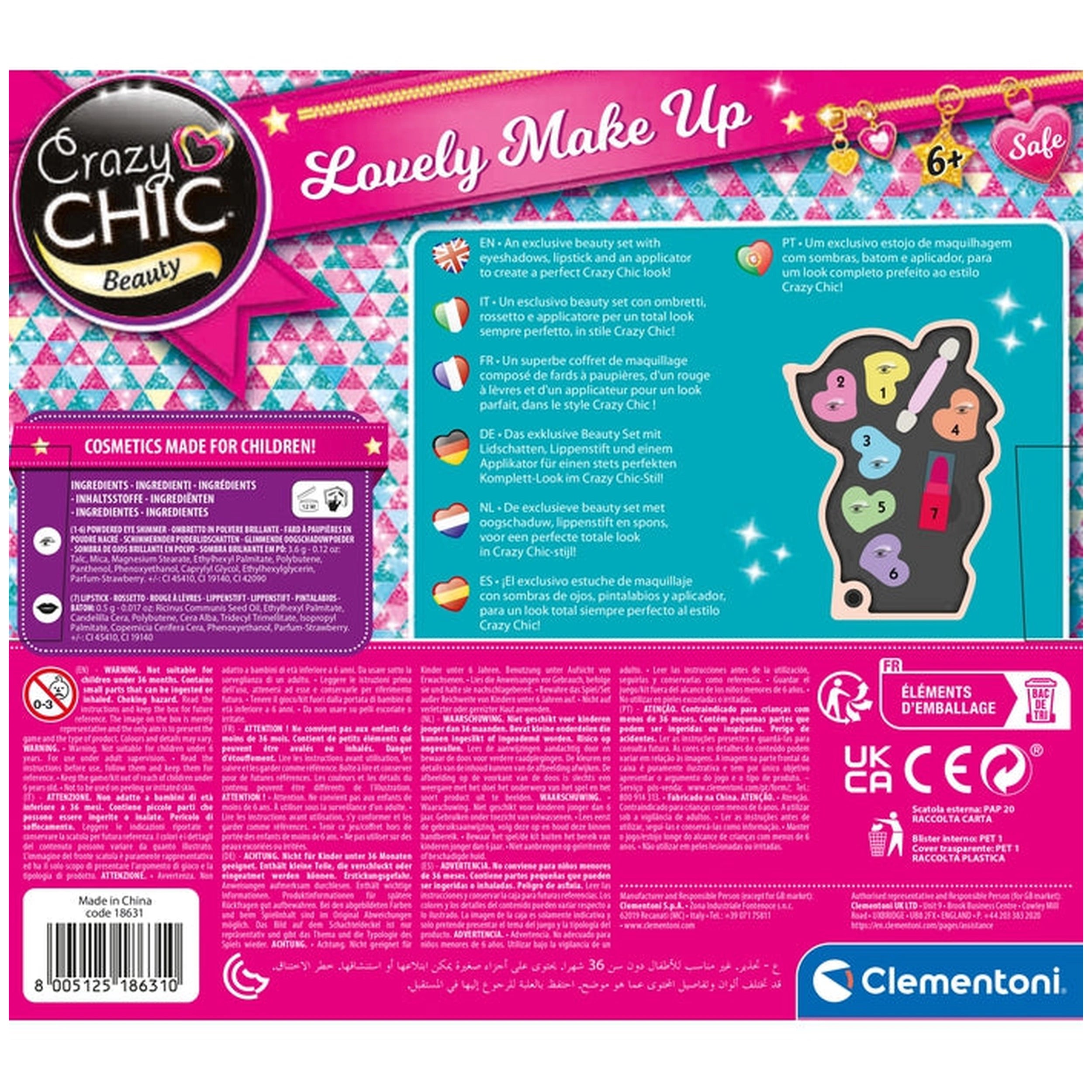 Clementoni Crazy Chic - Ensemble de jeu Lovely Make Up Fawn