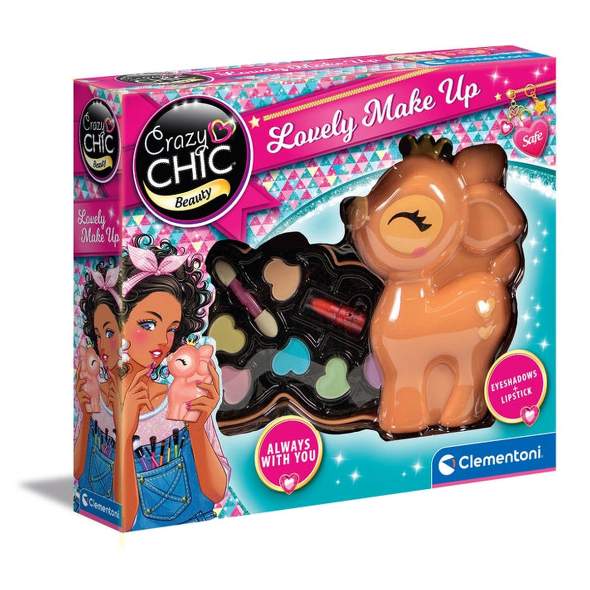 Clementoni Crazy Chic - Ensemble de jeu Lovely Make Up Fawn