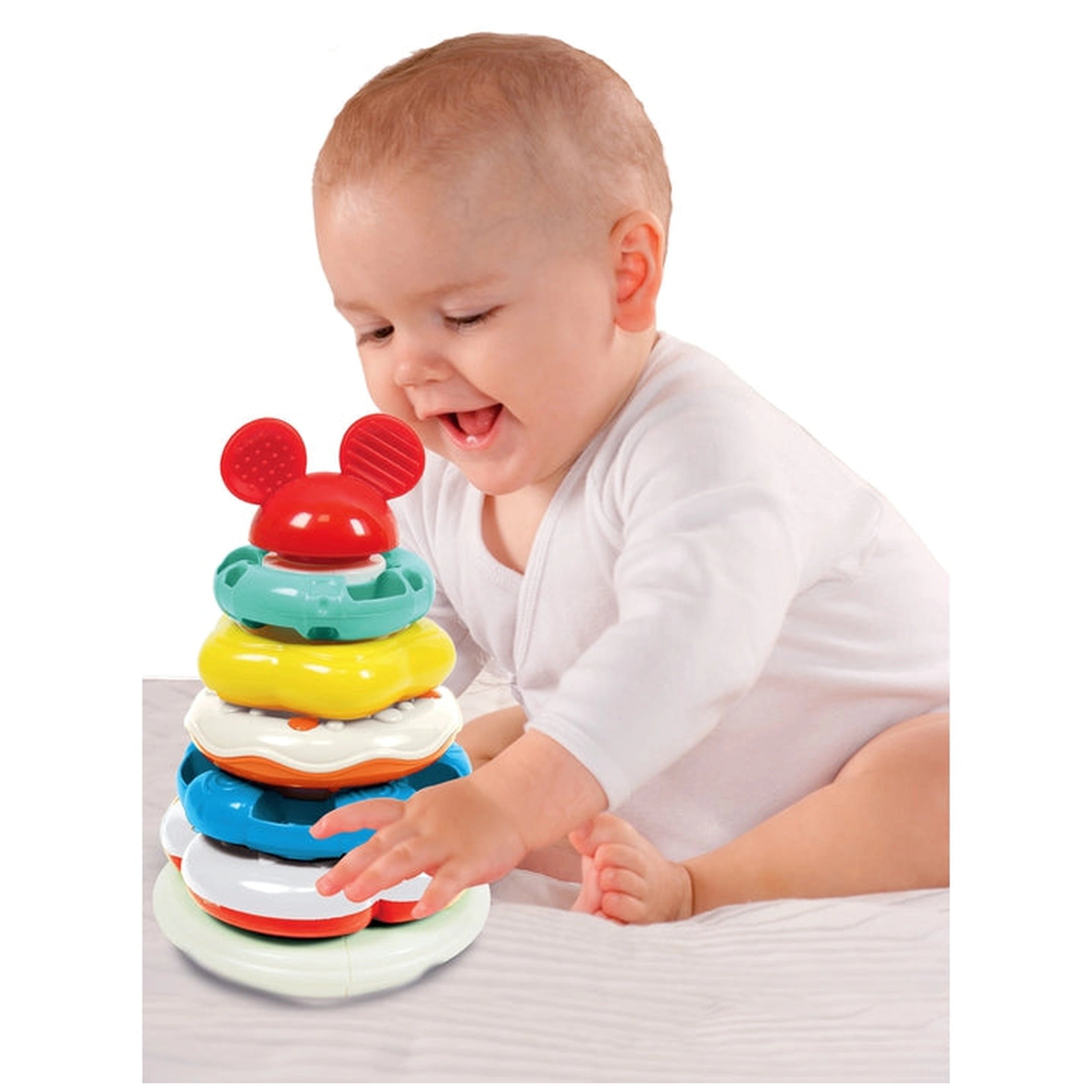 Clementoni Disney Baby - Anneaux de tri et d'empilage Baby Mickey