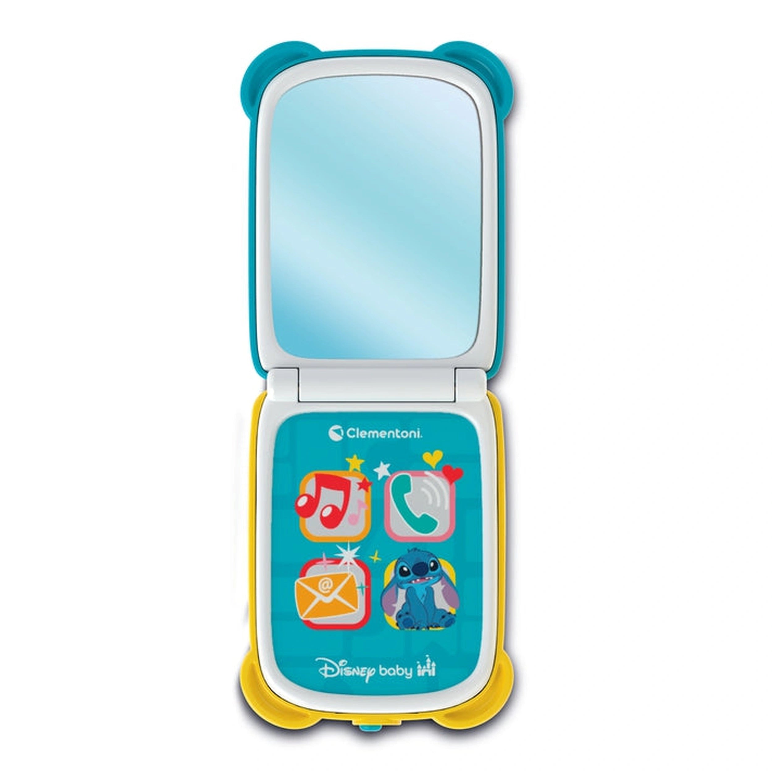 Clementoni - Disney-Stitch-Flip-Phone - Jouets d'activité pour bébés