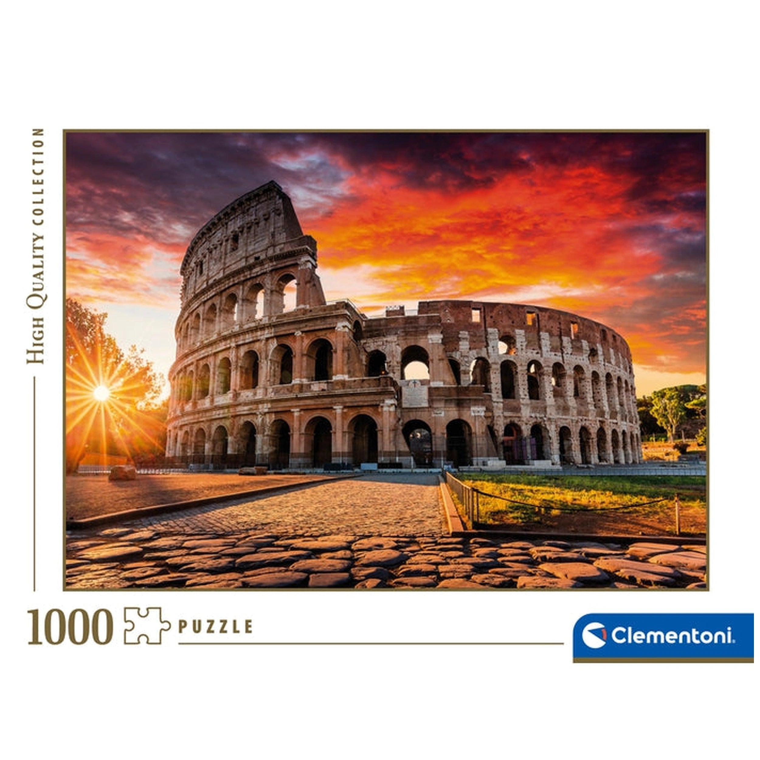 Clementoni High Quality Collection - Roman Colosseum Sunset 1000 Pcs Puzzle