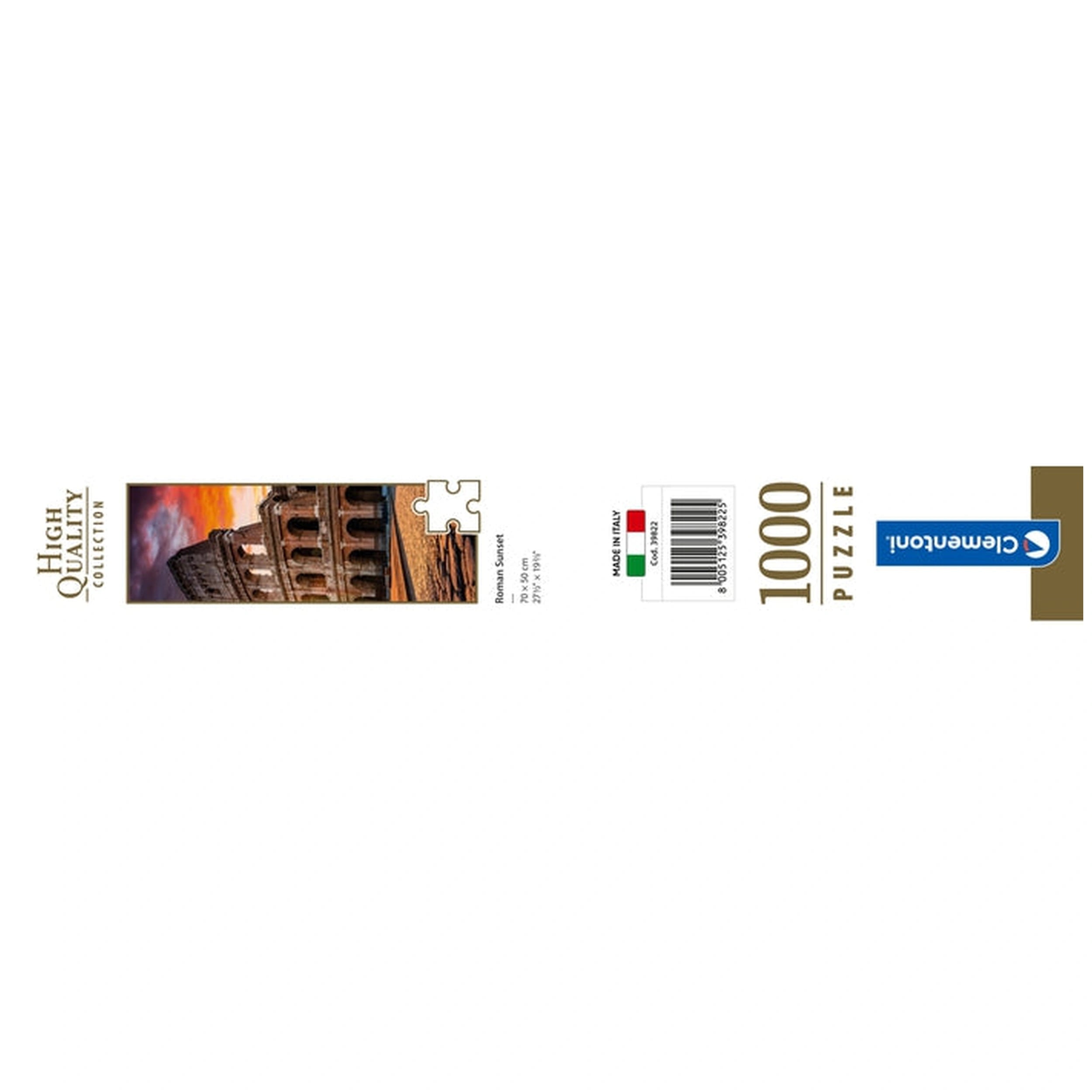 Clementoni High Quality Collection - Roman Colosseum Sunset 1000 Pcs Puzzle