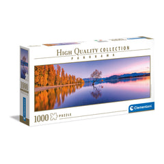 Clementoni Collection de Haute Qualité - Puzzle Panorama 1000 Pcs de l'Arbre de Wanaka au Lac