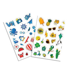 Clementoni Idea - 45 Autocollants Boom de Couleurs Assorties