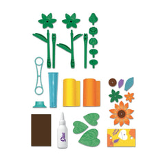 Clementoni - Idea - Make Your Own Flowers - Sunflower - Arts & Crafts Age: +8 - 27618347
