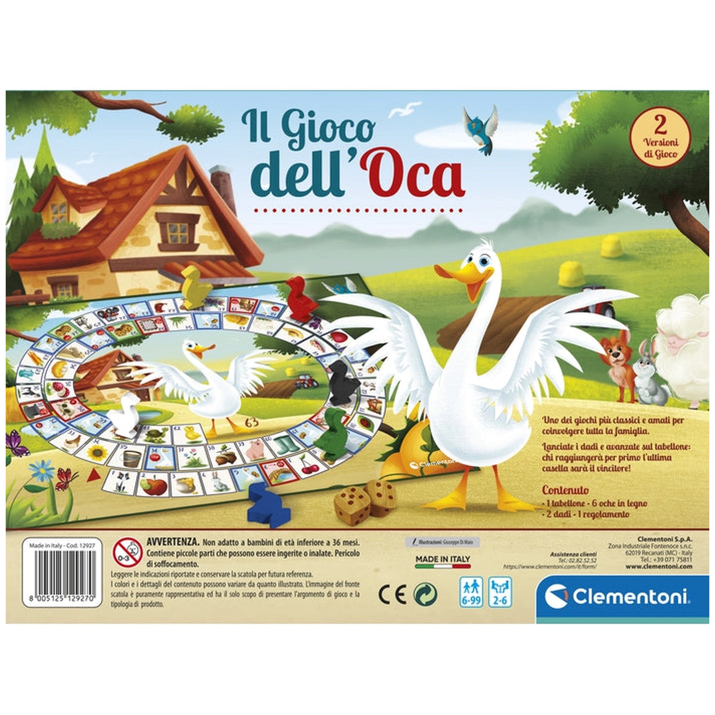 Clementoni - Jeu de l'Oie - Édition italienne