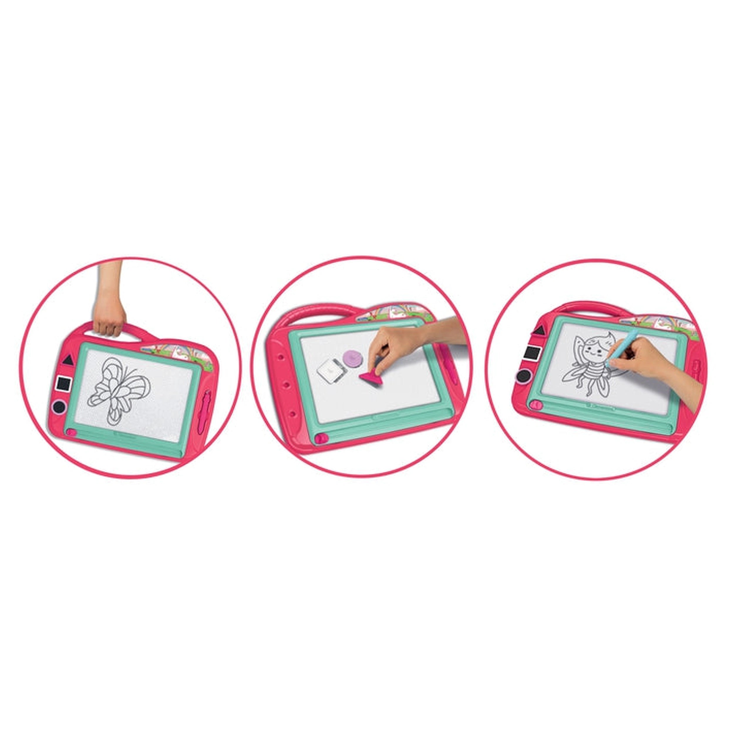 Clementoni - Magnetic Drawing Board Unicorns Arts And Crafts