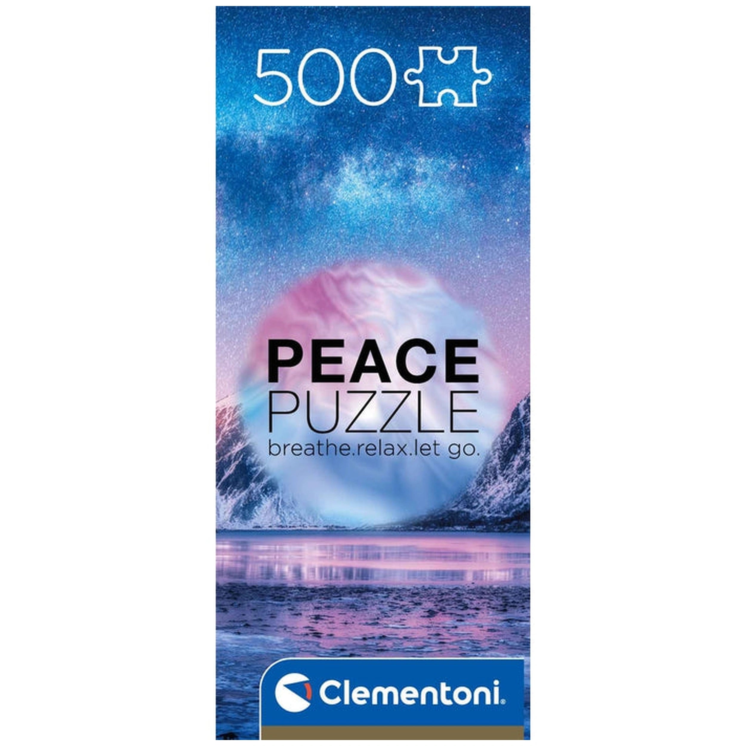 Clementoni Paix - Puzzles 500 pièces bleu clair