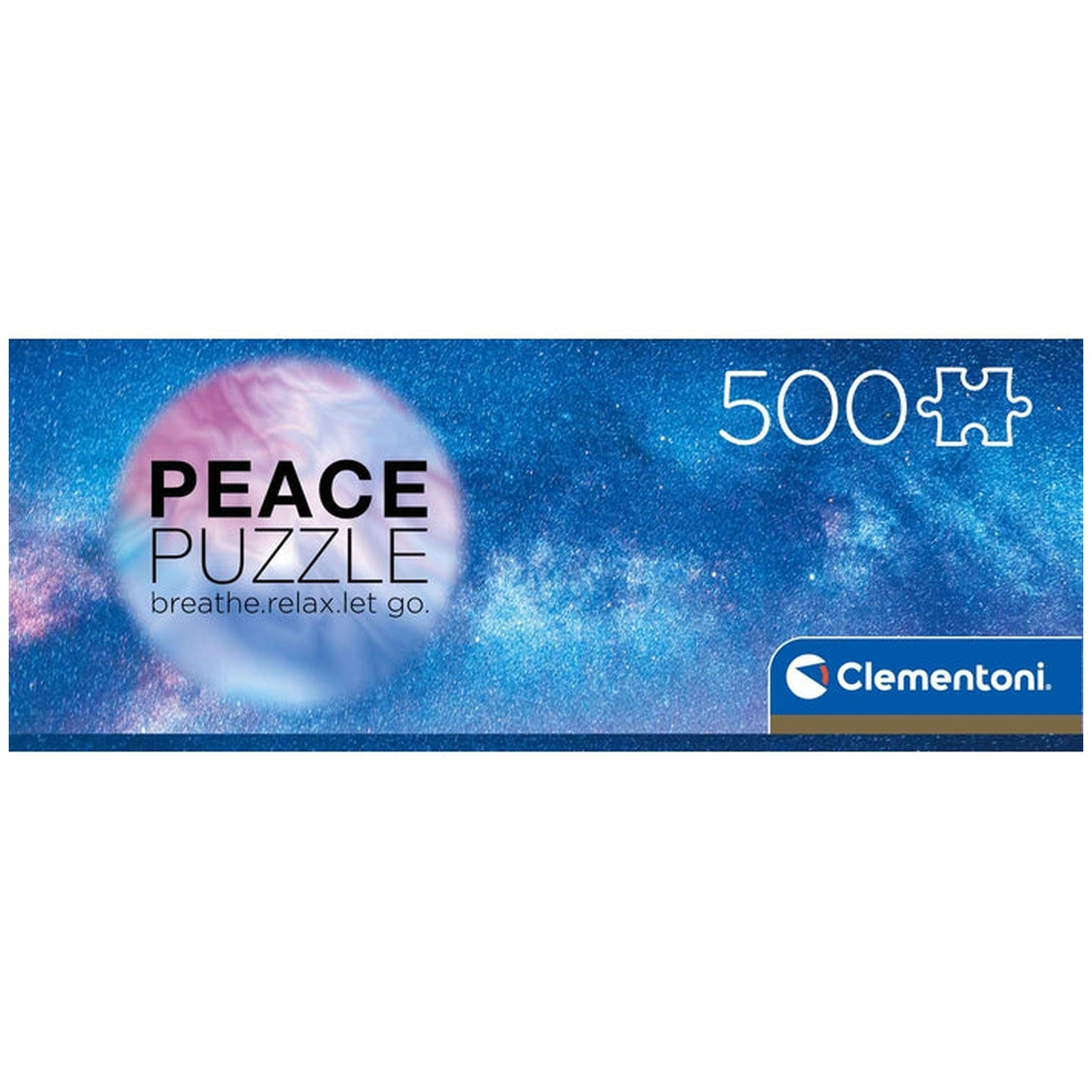 Clementoni Paix - Puzzles 500 pièces bleu clair