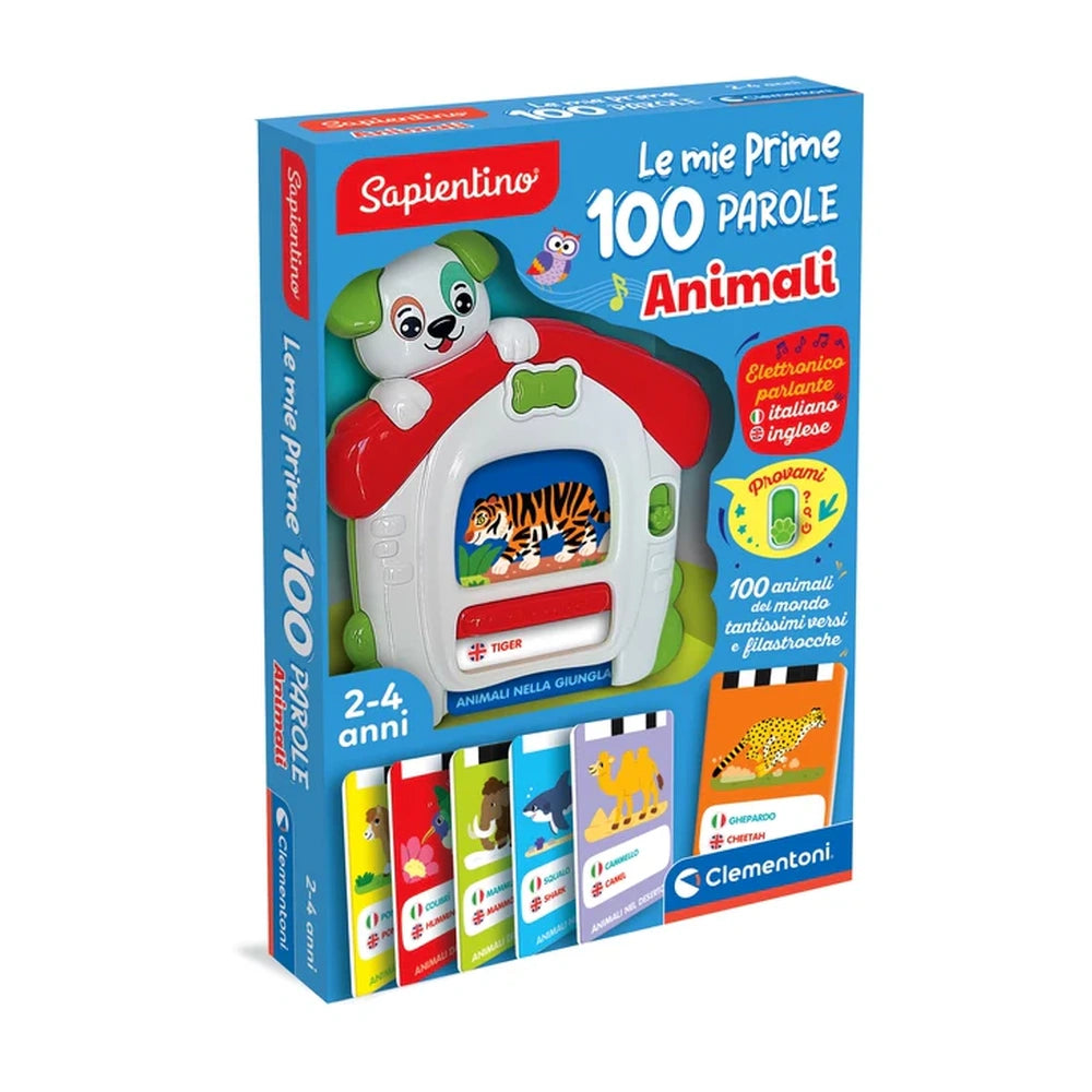 Clementoni - Sapientino Mes premières 100 paroles - Jouets éducatifs - +2 - CLM16703 - Édition italienne