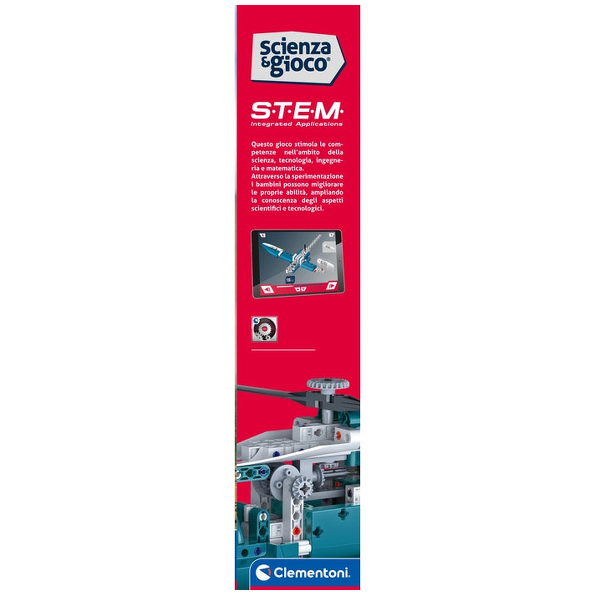 Clementoni Scienza E Gioco Build - Mechanics Build 10 Models - Airplanes And Helicopters Construction Set Toys
