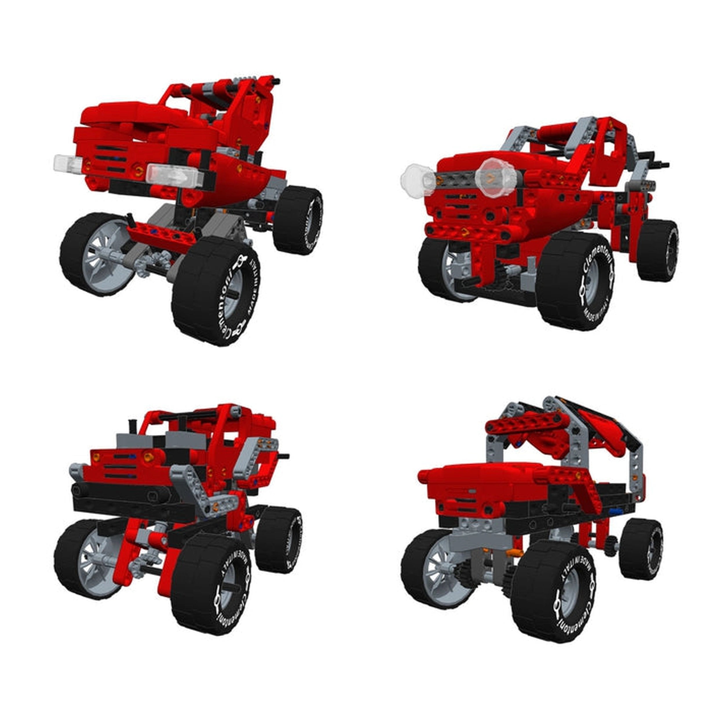Clementoni Scienza E Gioco Build - Mécanique Construisez 10 Modèles - Ensemble de Construction Monster Truck