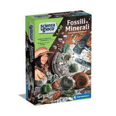 Clementoni Scienza E Gioco Lab - Ensembles de jeux sur les fossiles et les minéraux