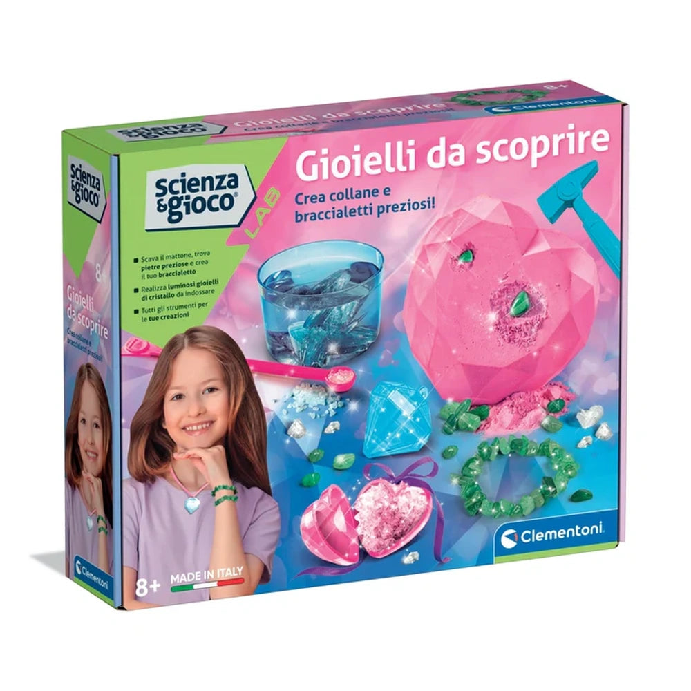 Clementoni - Scienza & Gioco Lab Gioielli da scoprire - Educational Toys - +8 - 27619452 - Italian Edition