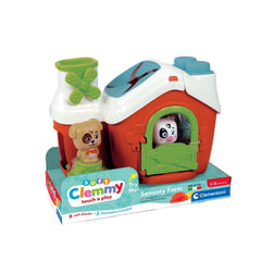 Clementoni - Jouets d'activité sensoriels pour bébés Soft-Clemmy-Touch-Play à la ferme