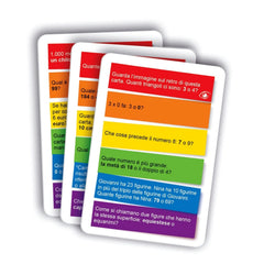 Clementoni - Testa A Testa Jeux de Cartes Mathématiques - Édition Italienne