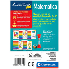 Clementoni - Testa A Testa Jeux de Cartes Mathématiques - Édition Italienne