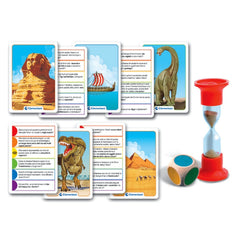 Clementoni - Testa A Testa Jeux de Cartes Histoire et Préhistoire - Édition Italienne