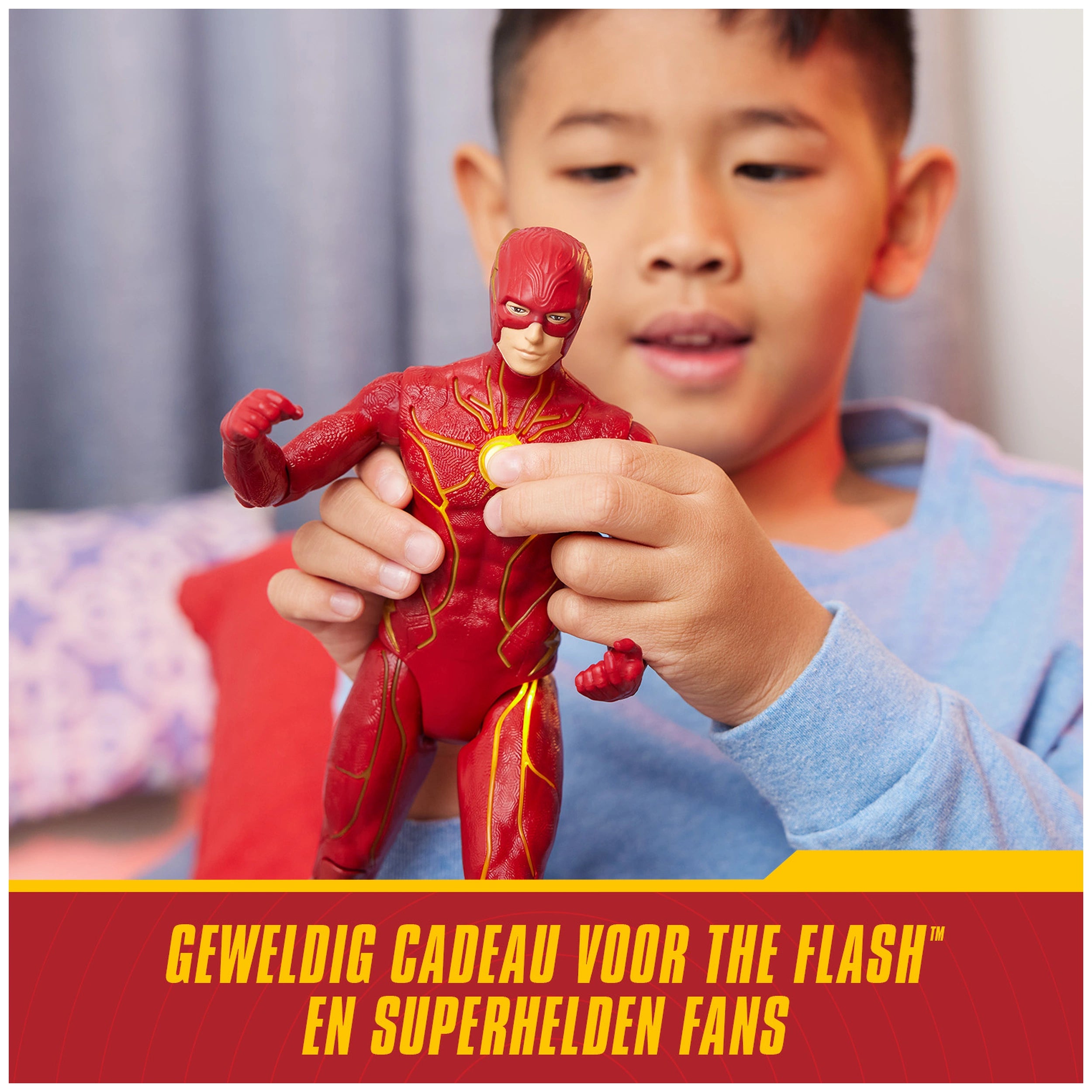 Figurine d'action The Flash de DC Comics Speed Force avec lumières et plus de 15 sons, 30 cm
