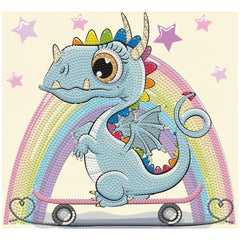 DIAMOND DOTZ - DOTZIES Dragon Skate Diamond Painting - Arts & Crafts