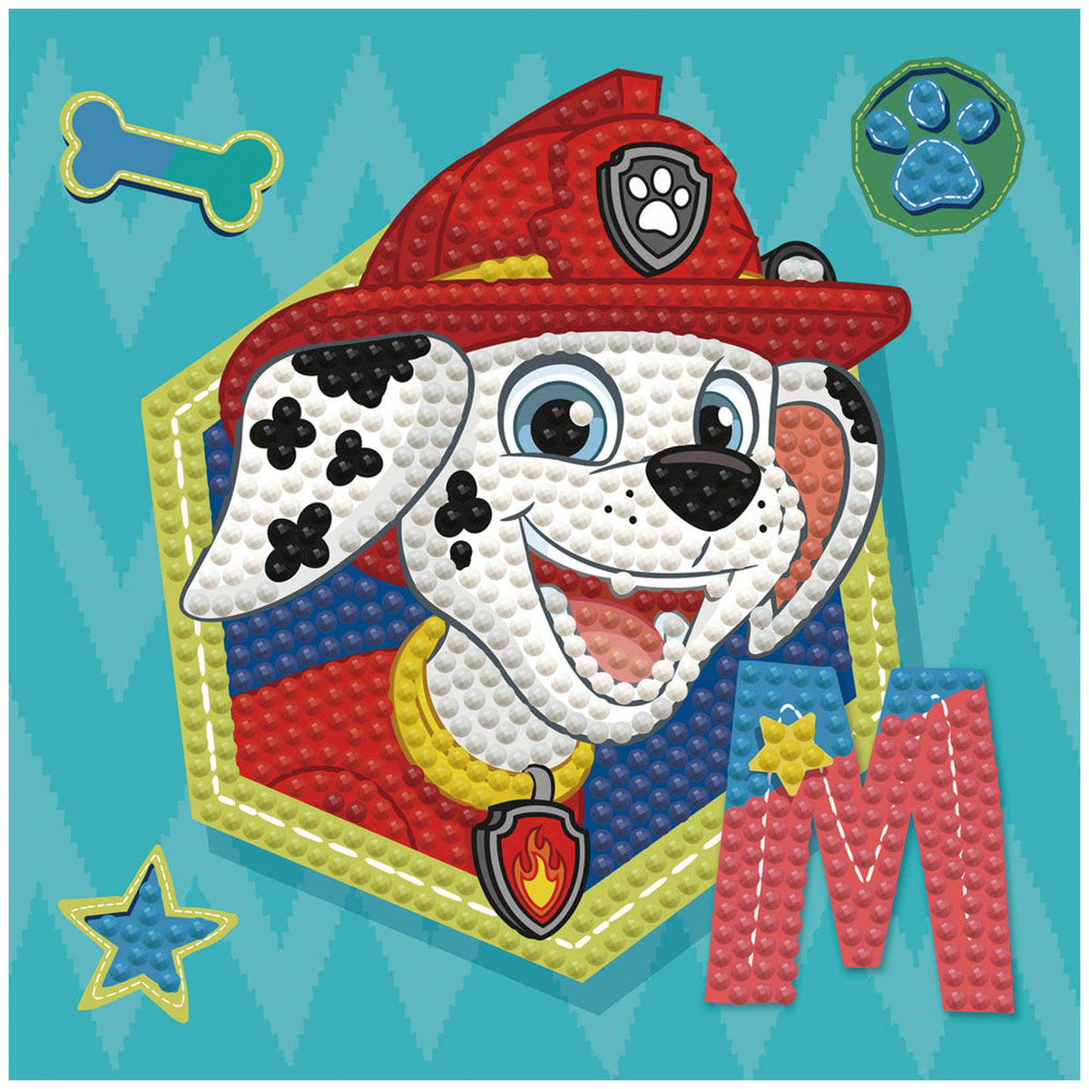 DIAMOND DOTZ - DOTZIES PAW PATROL Marshall Peinture Diamant - Arts et Artisanat