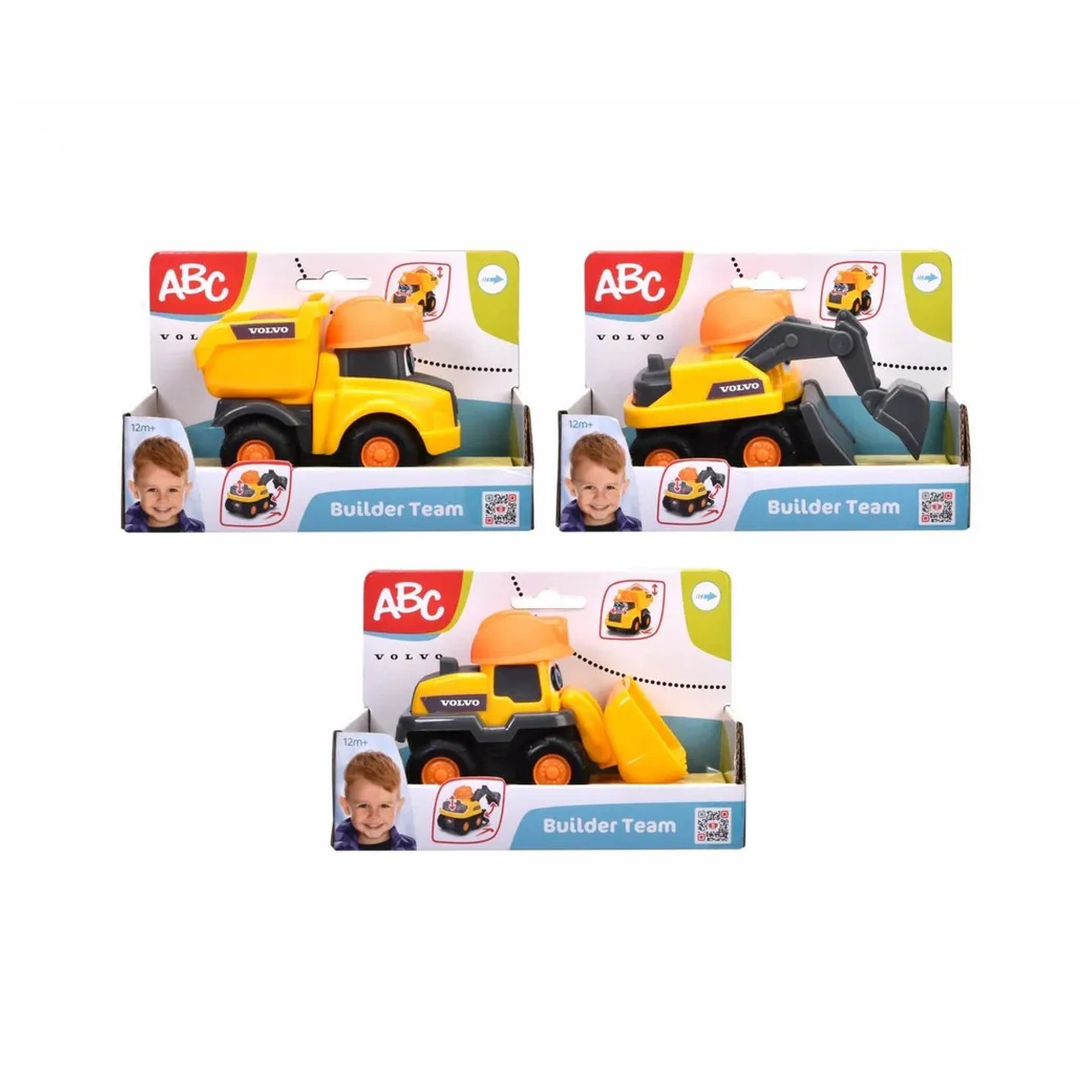 Dickie - Équipe de construction Abc Volvo véhicules de jeu