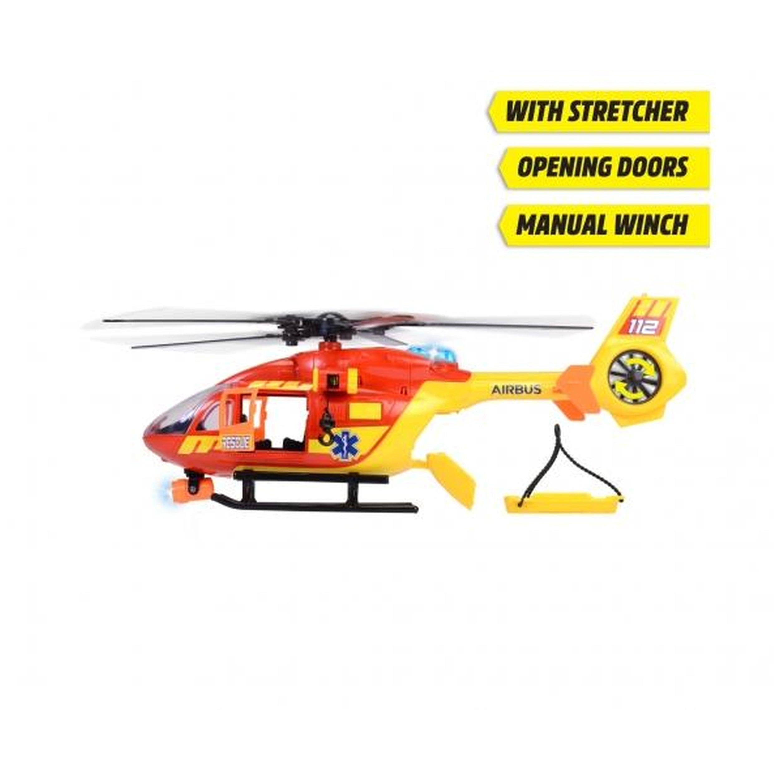 Dickie - Hélicoptère Ambulance Airbus H145 Avec Lumières Et Sons Véhicules Jouets