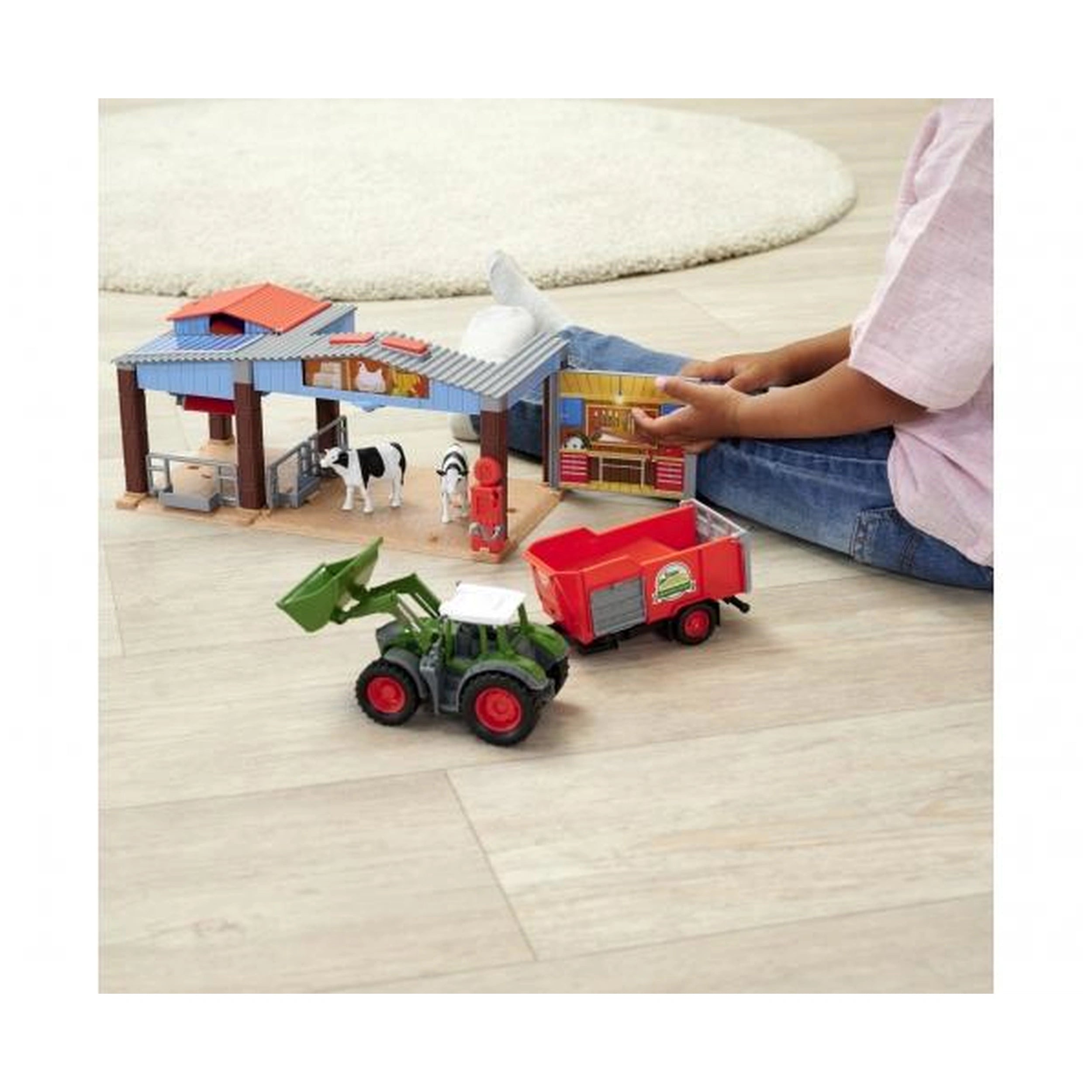 Dickie - Station de ferme avec ensembles de jeux de tracteur