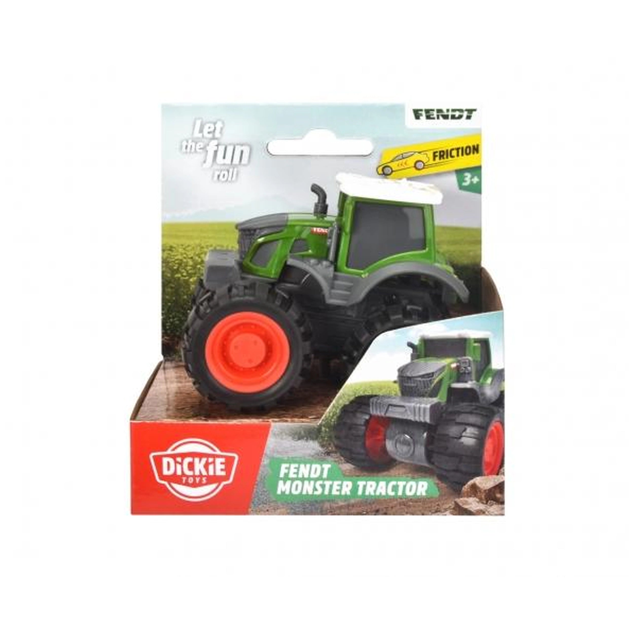 Dickie - Fendt Friction Monster Tractor Play Vehicles