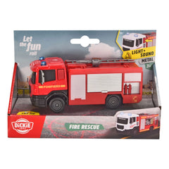 Dickie - Assortiment de Véhicules de Secours Incendie avec Lumières et Sons
