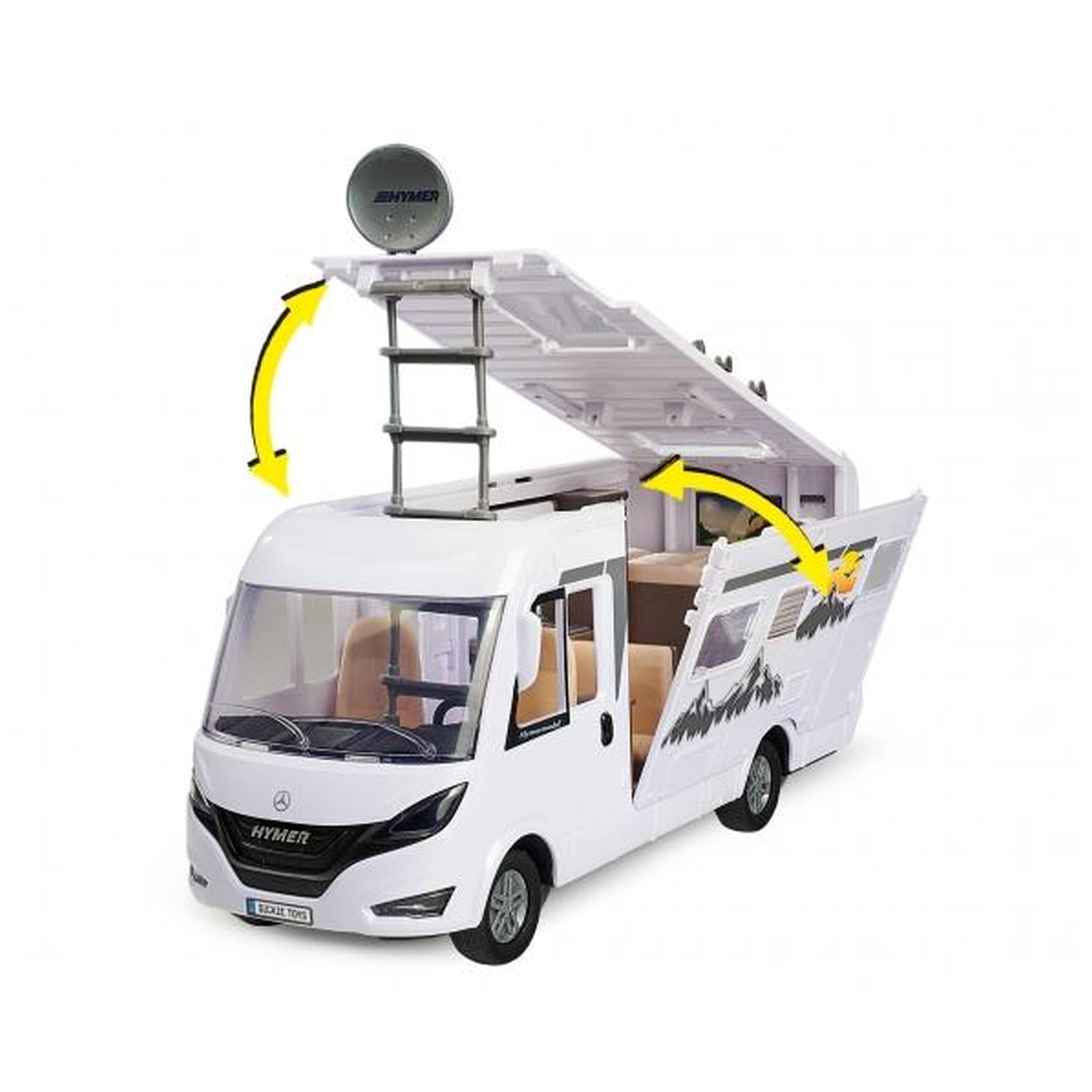 Dickie - Set de jeux de véhicules de camping Hymer Pop Up