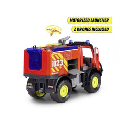Dickie - Mercedes-Benz Unimog U530 Véhicule de secours incendie avec lumières et sons