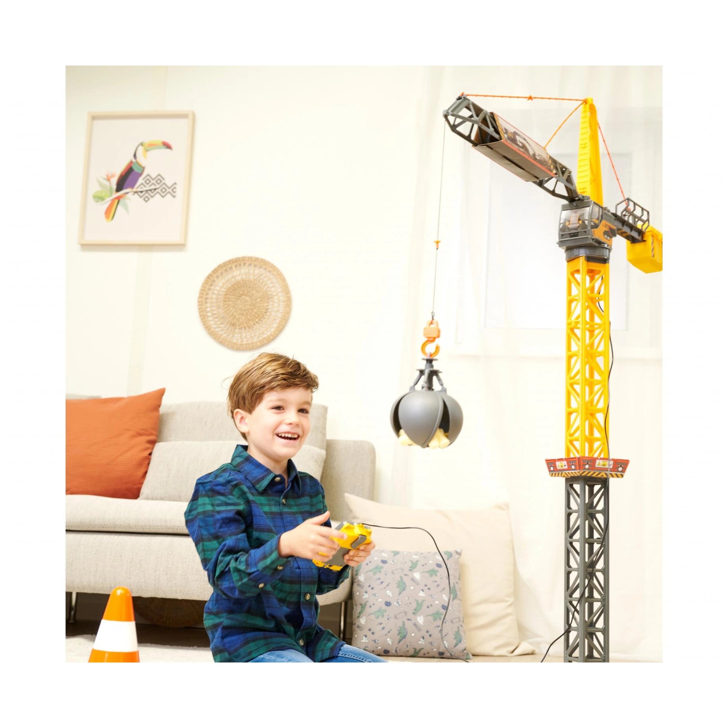 Dickie-Toys - Véhicule de jeu Mighty-Crane