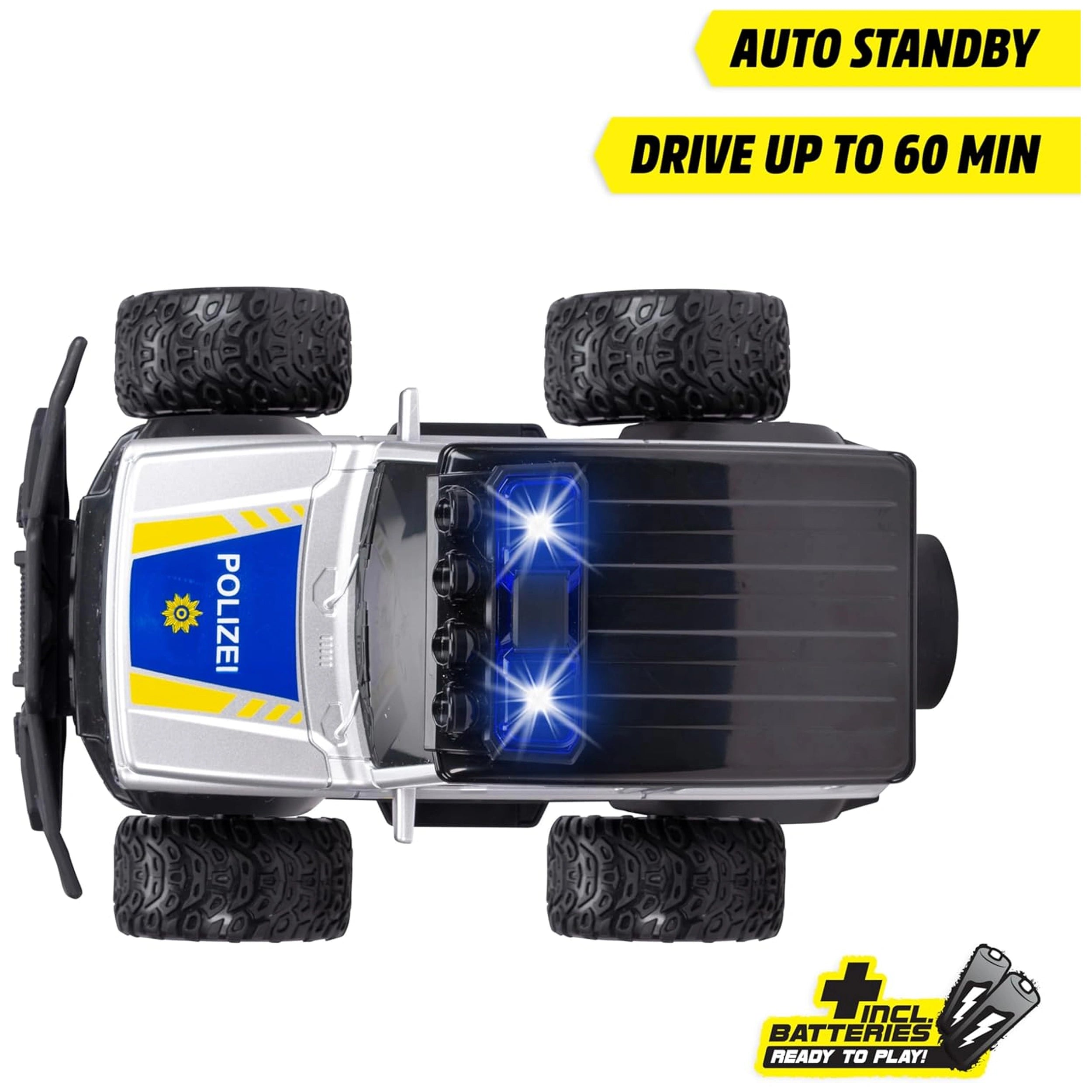 Dickie - RC Police Offroader Suzuki Jimmy with Lights and Sounds - RC Play Vehicles
