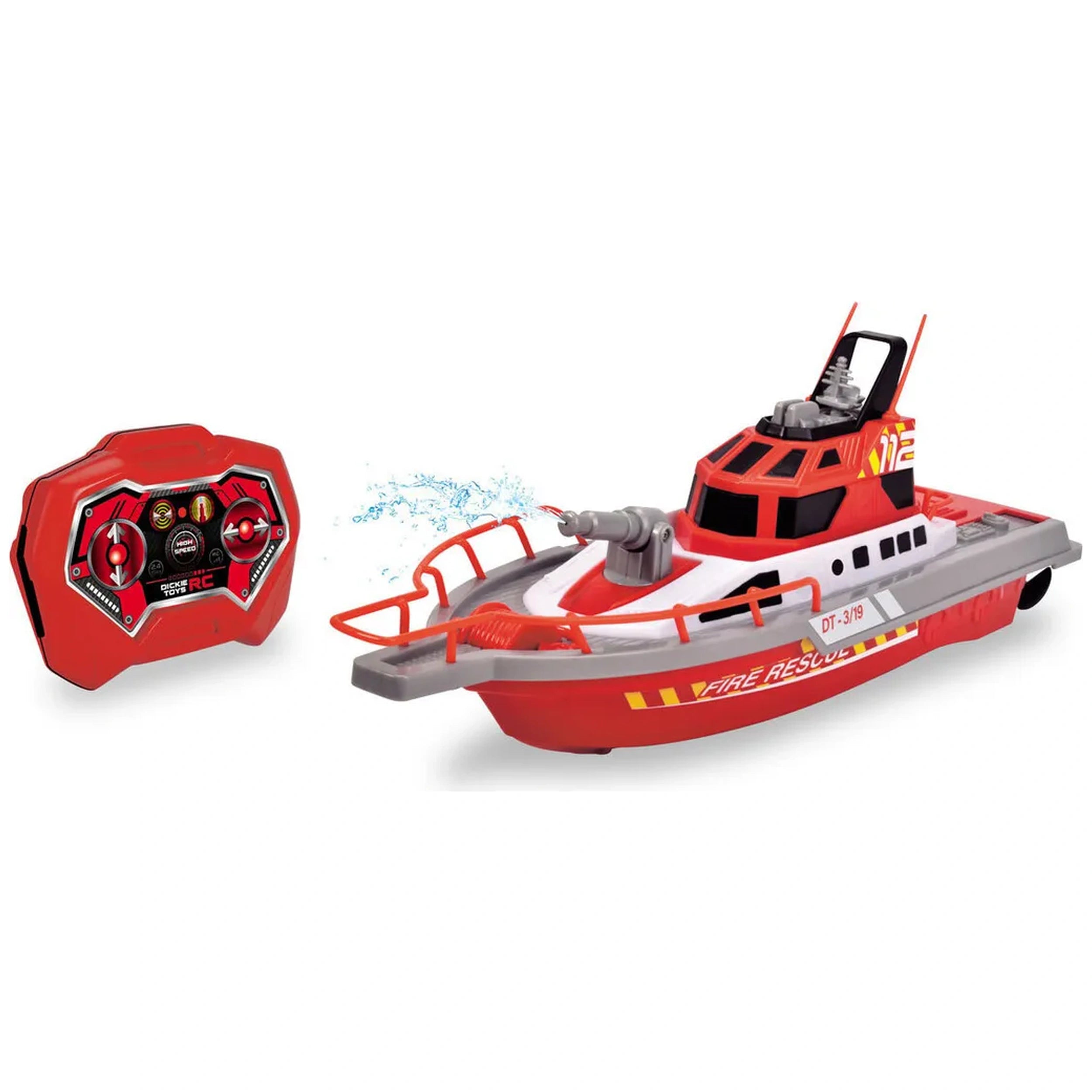 Dickie - Remote-Controlled Fire Boat Play Vehicles