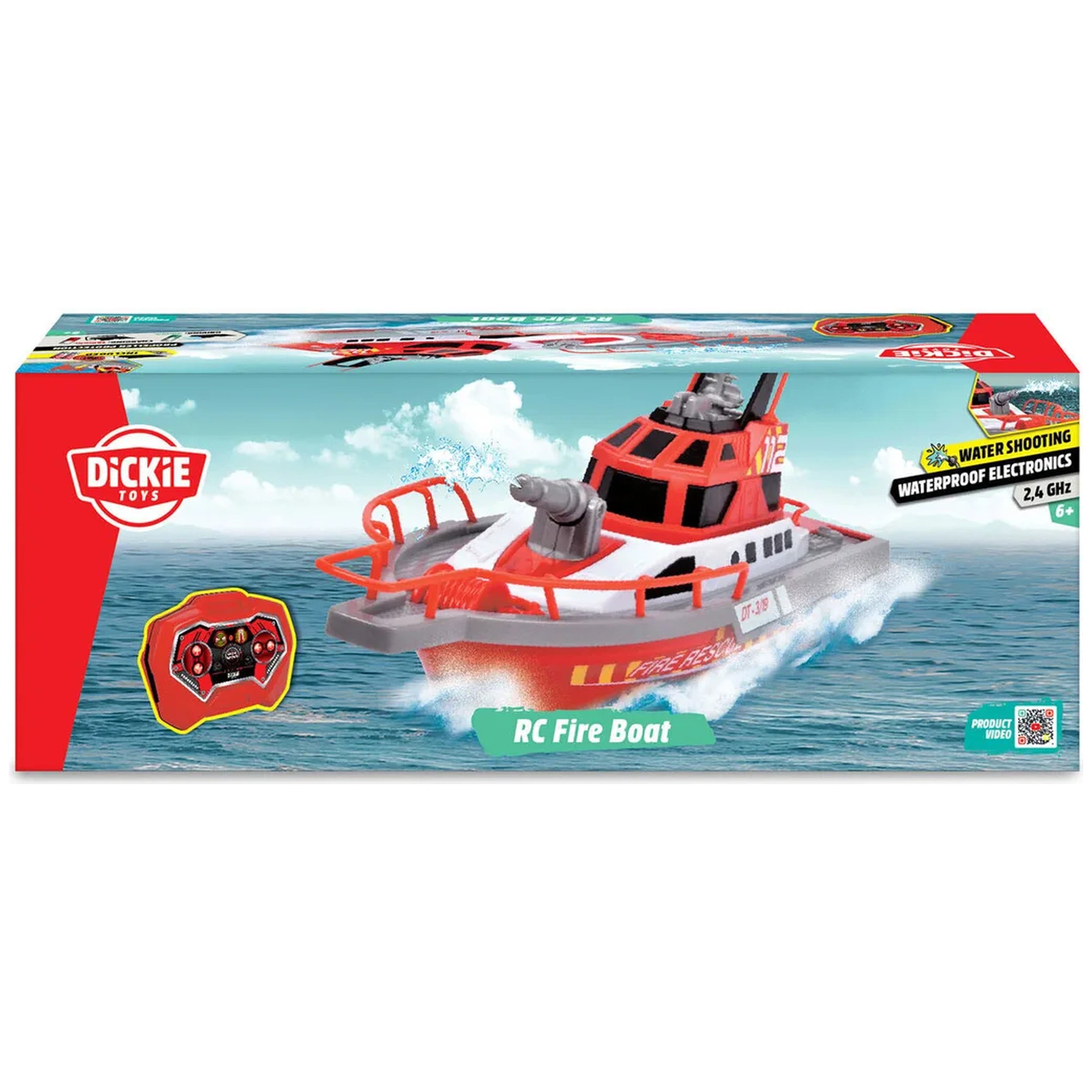 Dickie - Remote-Controlled Fire Boat Play Vehicles