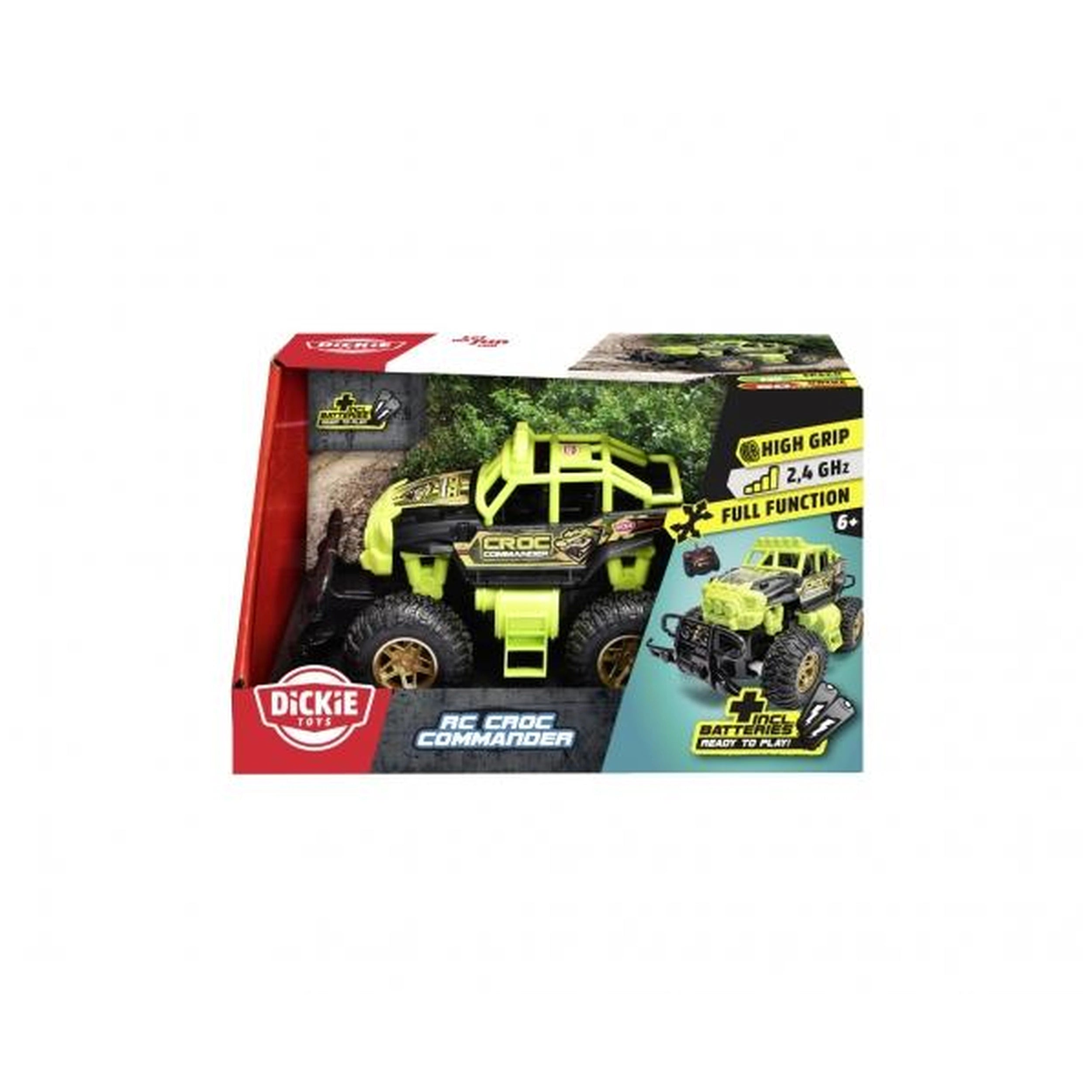 Dickie - Véhicules de jeu Jeep Croc Commander télécommandés