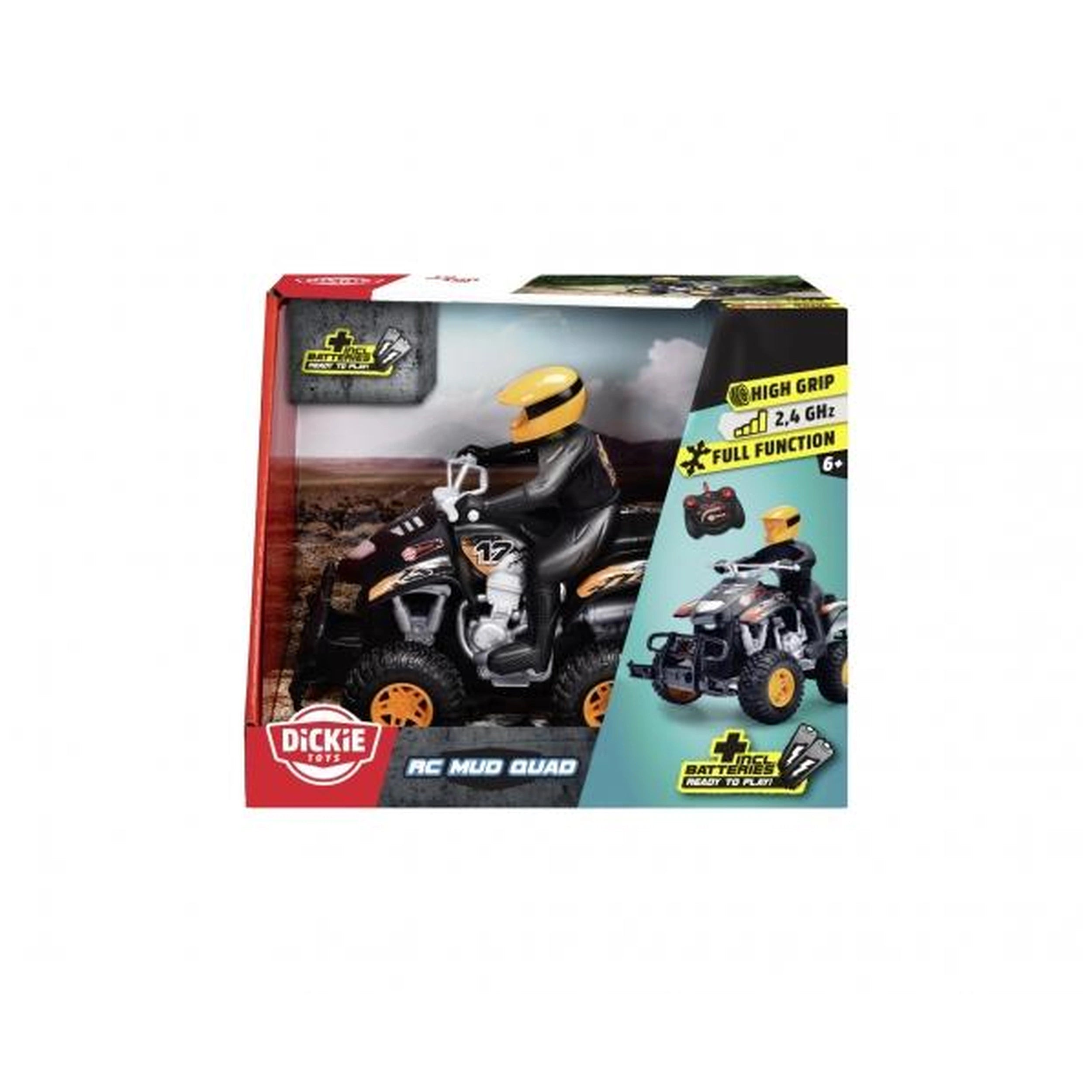 Dickie - Remote Controlled Rc Mud Quad Play Vehicles