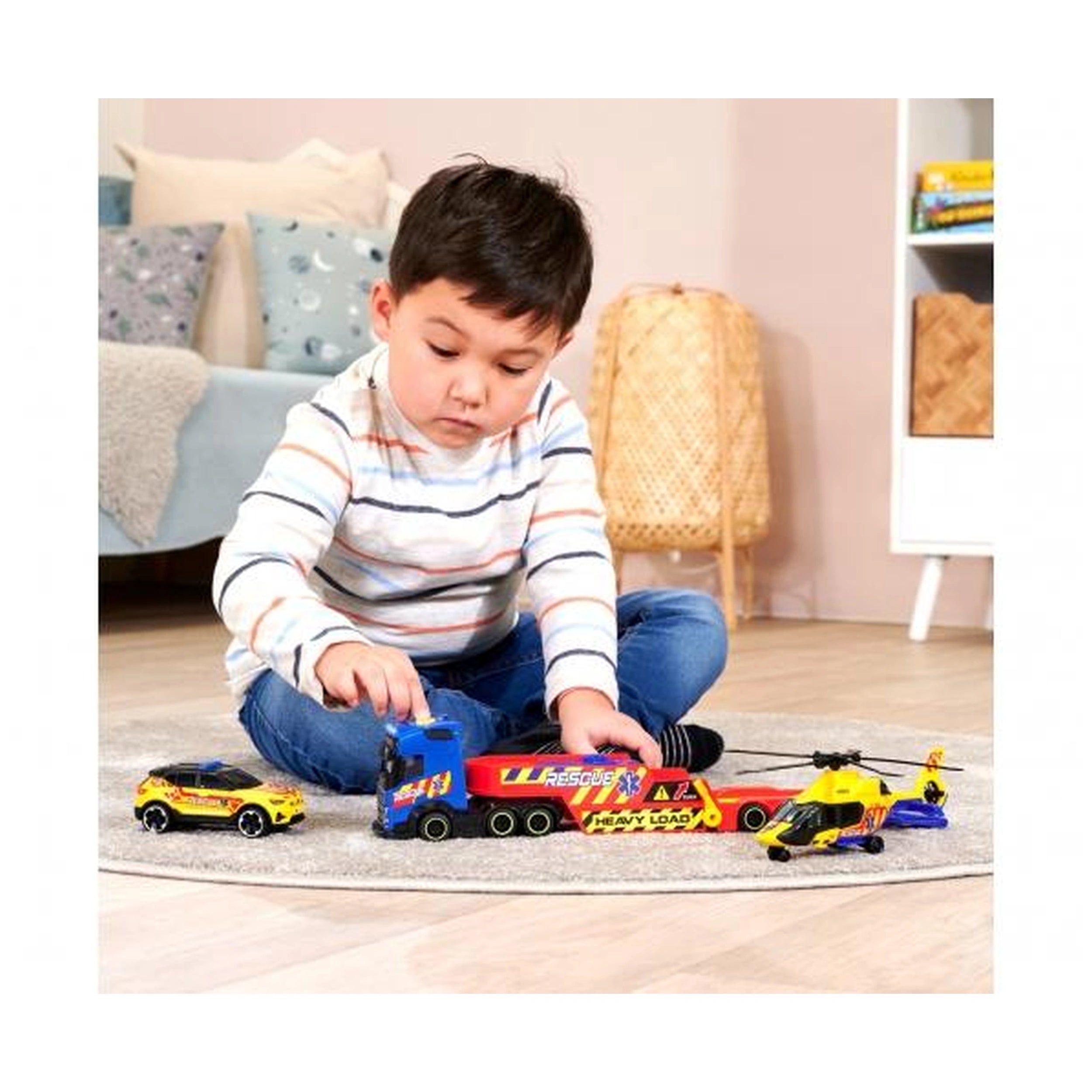 Dickie - Rescue Transporter 3 In 1 Play Vehicles